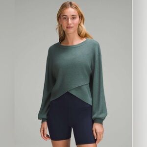 Lululemon reversible crossable sweater, L